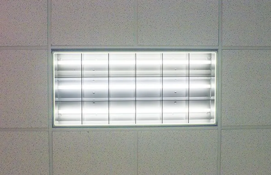 Harsh fluorescent light without NaturaLux filter